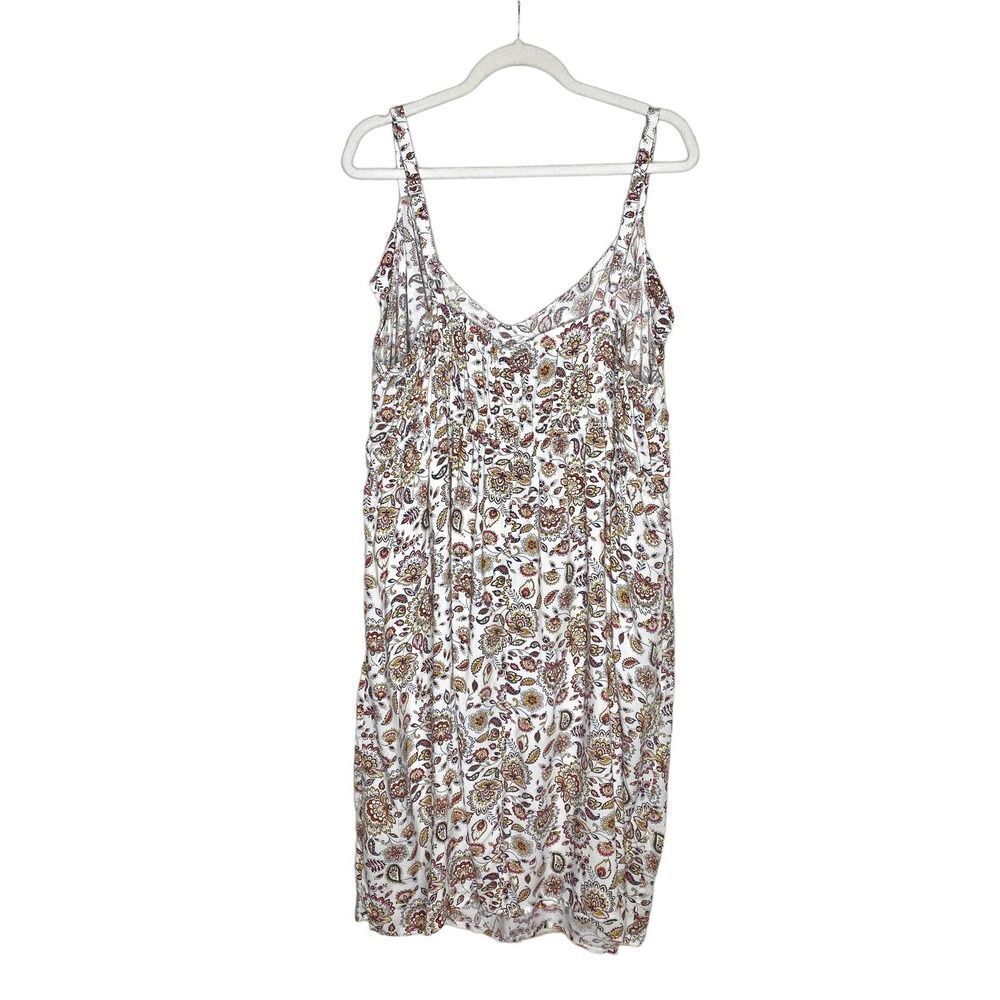 Torrid Floral Paisley Ruffle Neck Challis Midi Tank Dress Multicolor Size 4X - Picture 16 of 16